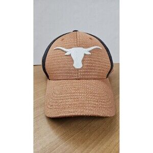 Texas Longhorns Hat Cap Strap Back Mens Orange White NCAA Football College OSFA